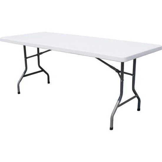 Klapptisch Campingtisch - Kunststoff - Weiß - 180x70x74cm - 0
