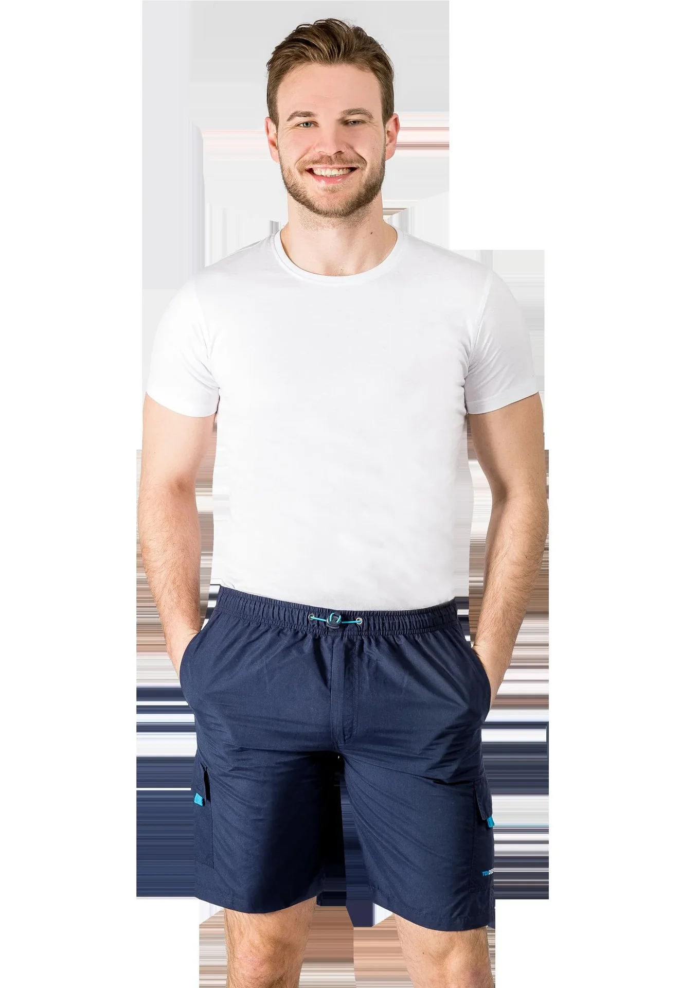 Cargoshort mit Gummizug, Farbe marine, Gr.M - 2