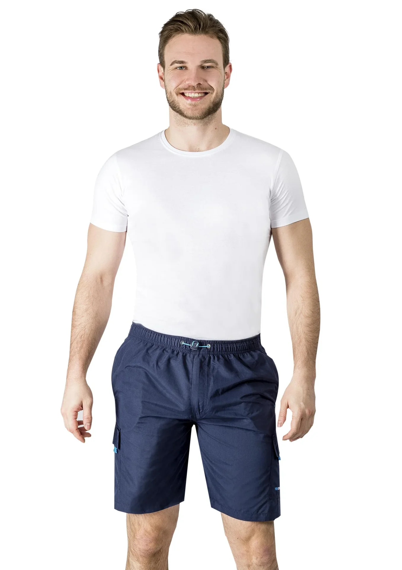 Cargoshort mit Gummizug, Farbe marine, Gr.M - 5