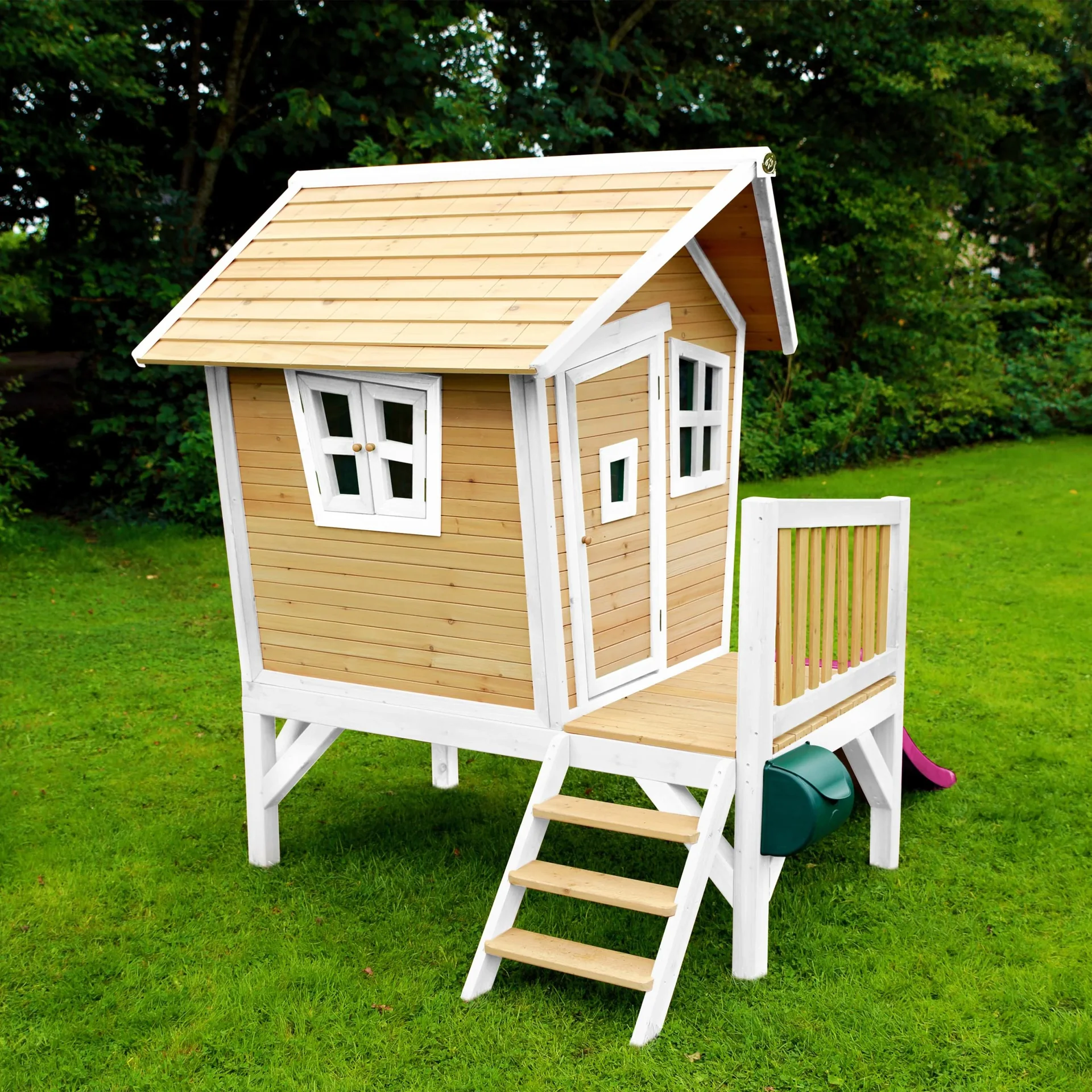 Robin Spielhaus Braun/Weiß - Lila Rutsche - 4