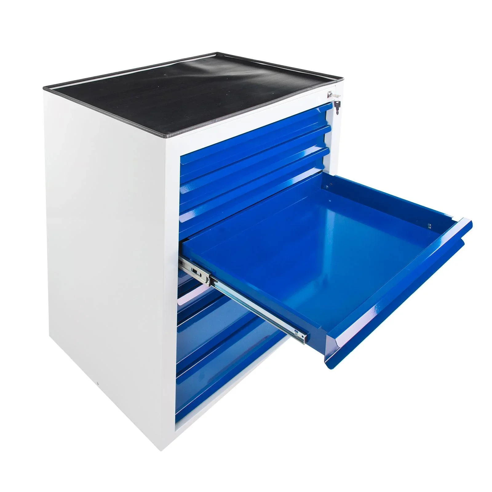 Schubladenschrank / Werkzeugschrank mammut, 8 Schubladen,RAL 7035 / 5012 - 2