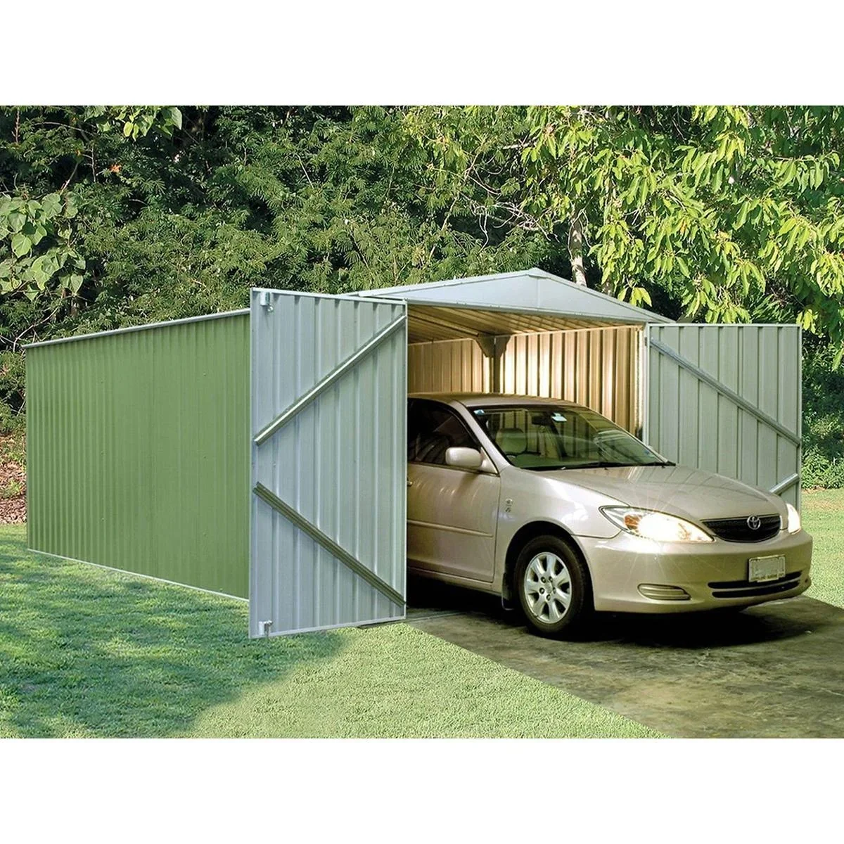 Absco Highlander WG3060HK Metallgarage - 596x300x230 cm - 2