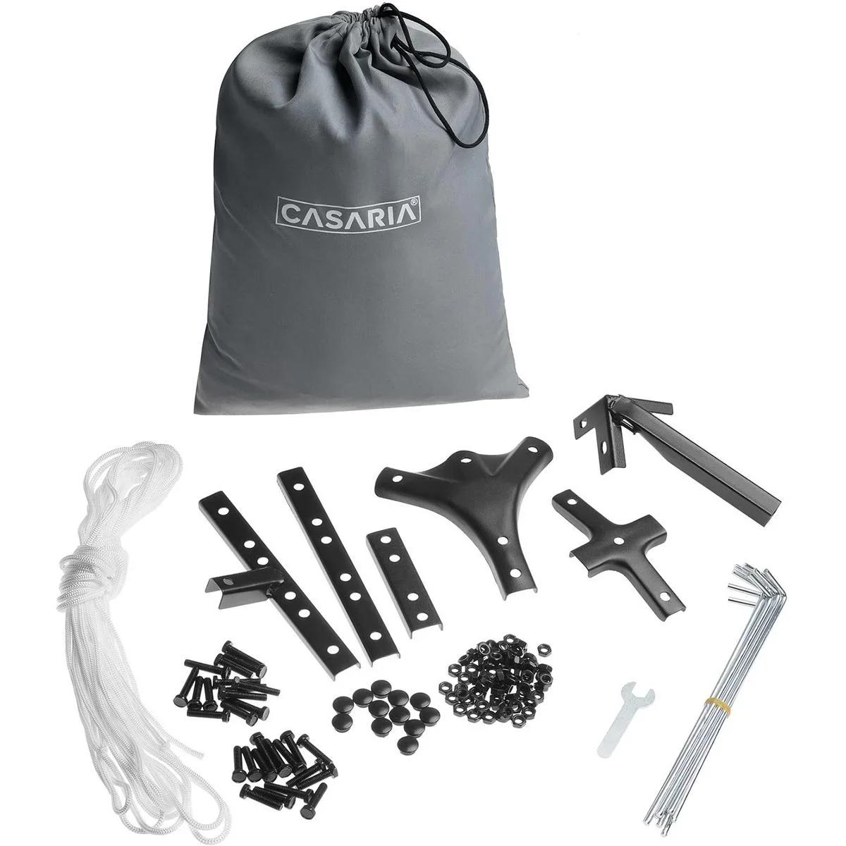 Pavillon/Gartenpavillon XXL - 3 x 4 x 2,6m - Anthrazit/Grau - 3