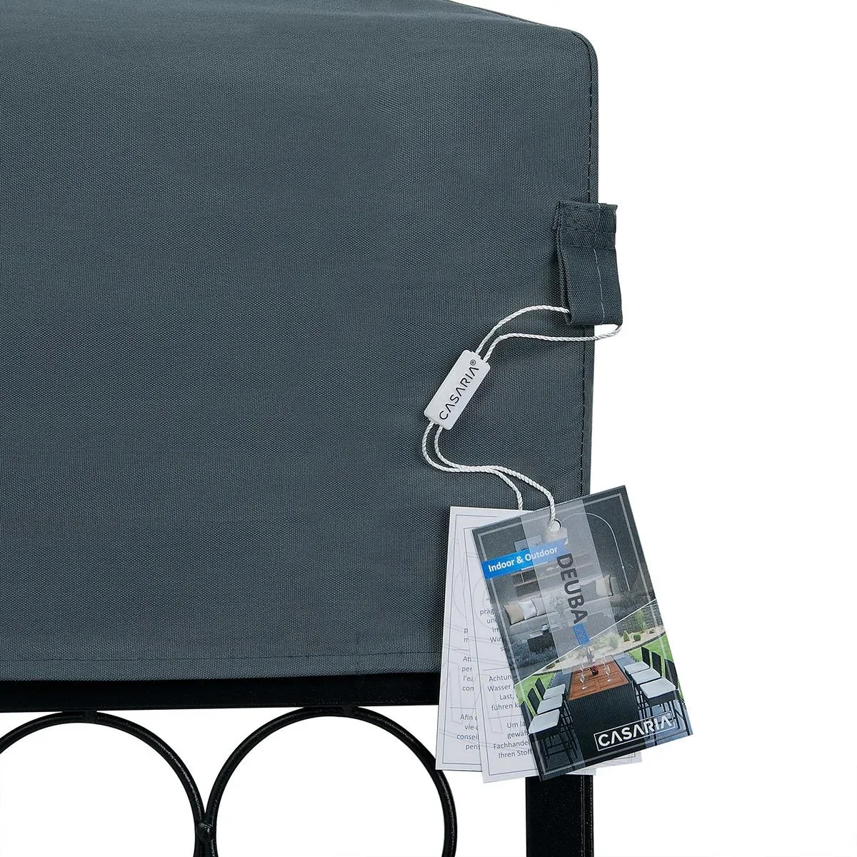 Pavillon/Gartenpavillon XXL - 3 x 4 x 2,6m - Anthrazit/Grau - 6