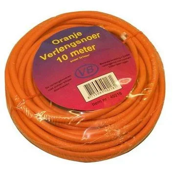 Vekto Verlängerungsschnur 10 Meter Längskabel orange 2500 Watt - 0