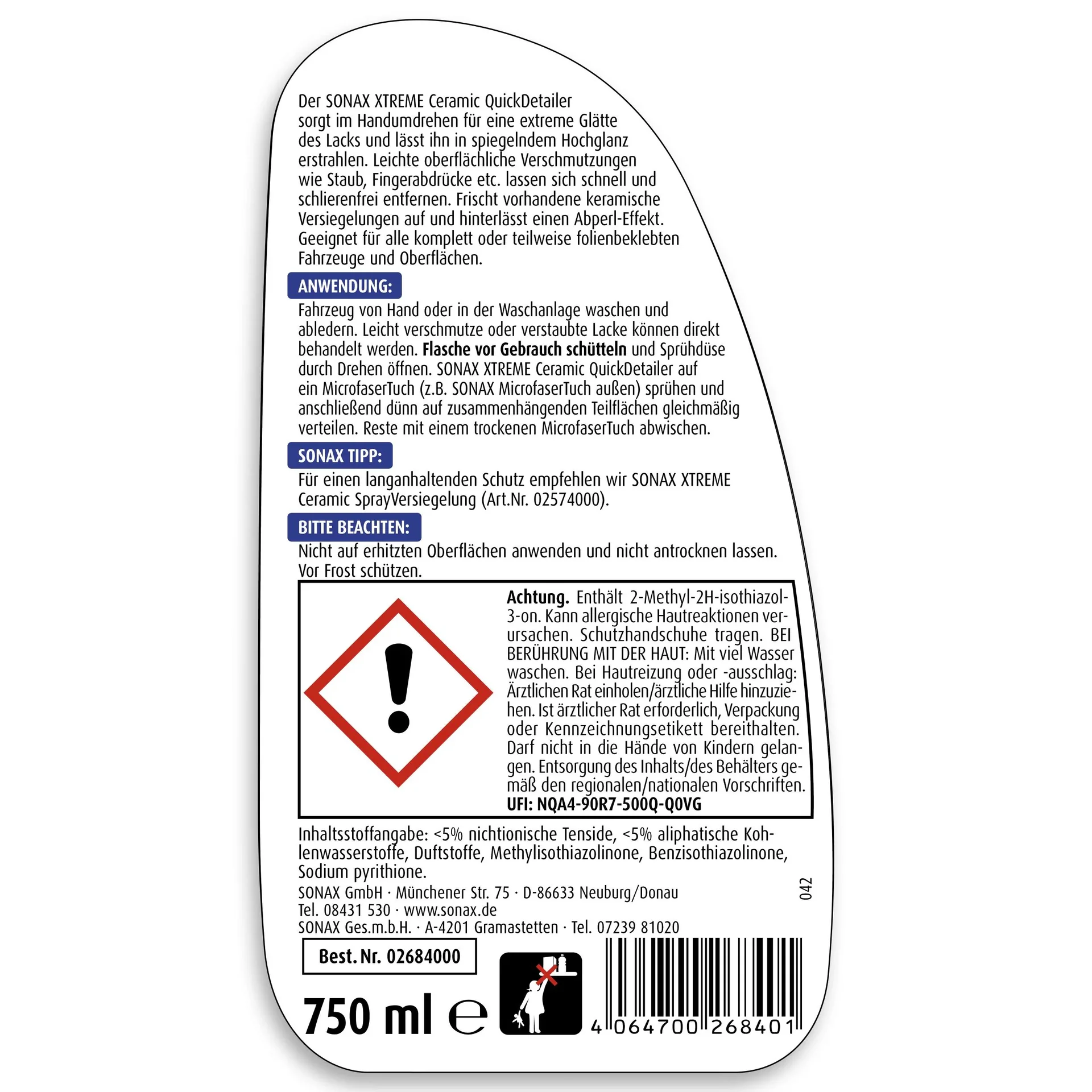 XTREME Ceramic Quick Detailer 750 ml - 0