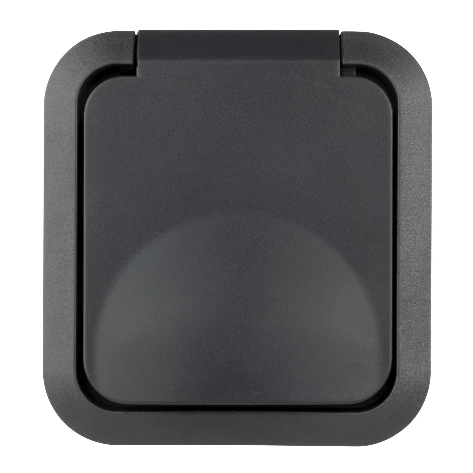 Aufputz-Feuchtraum Schutzkontakt-Steckdose mit Klappdeckel 1-fach IP55 - 2