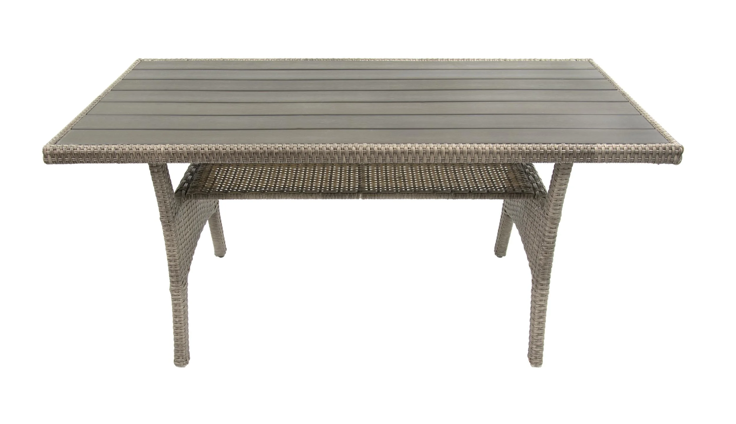 Polyrattangruppe Madeira grau mit dunklen Kissen - 3