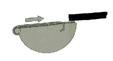 Dachrinnen Schutzgitter, Kunststoff bis RG150, Länge 3m, 12 Clips - 0