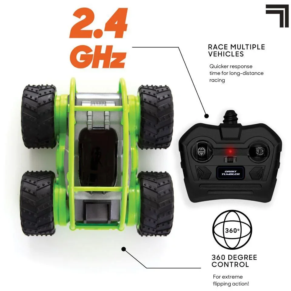 Sharper Image RC Orbit Controlled Car - All Terrain - Stunt / Flip Car - Grün - 6