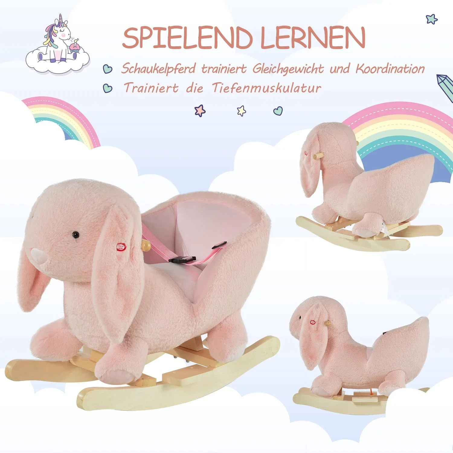 Kinder Schaukelpferd als Kaninchen - 1