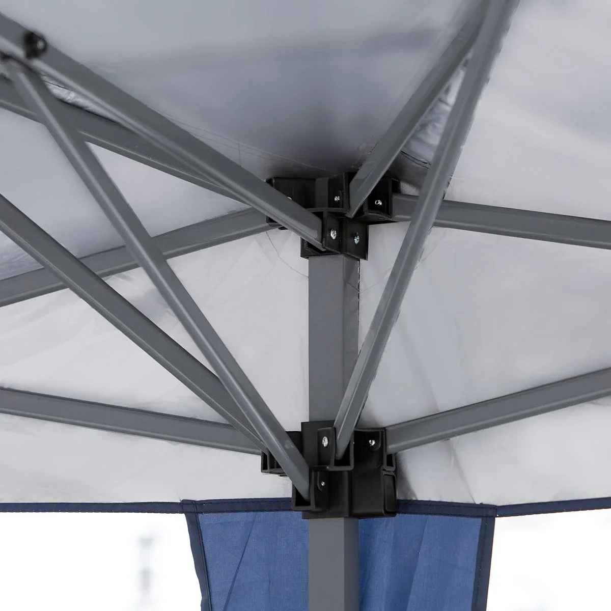 Pop-Up-Pavillon zusammenfaltbar dunkelblau - 4