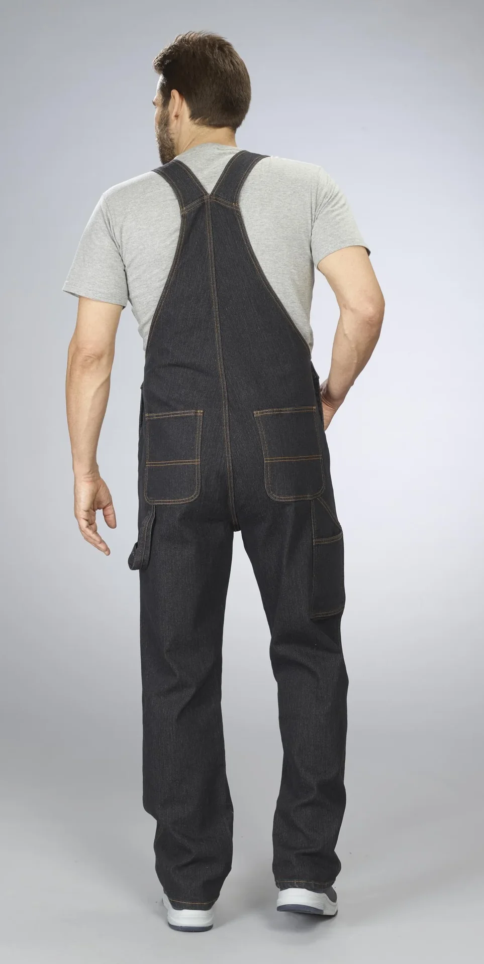 Stretchlatzjeans, Farbe schwarz, Gr.48 - 1