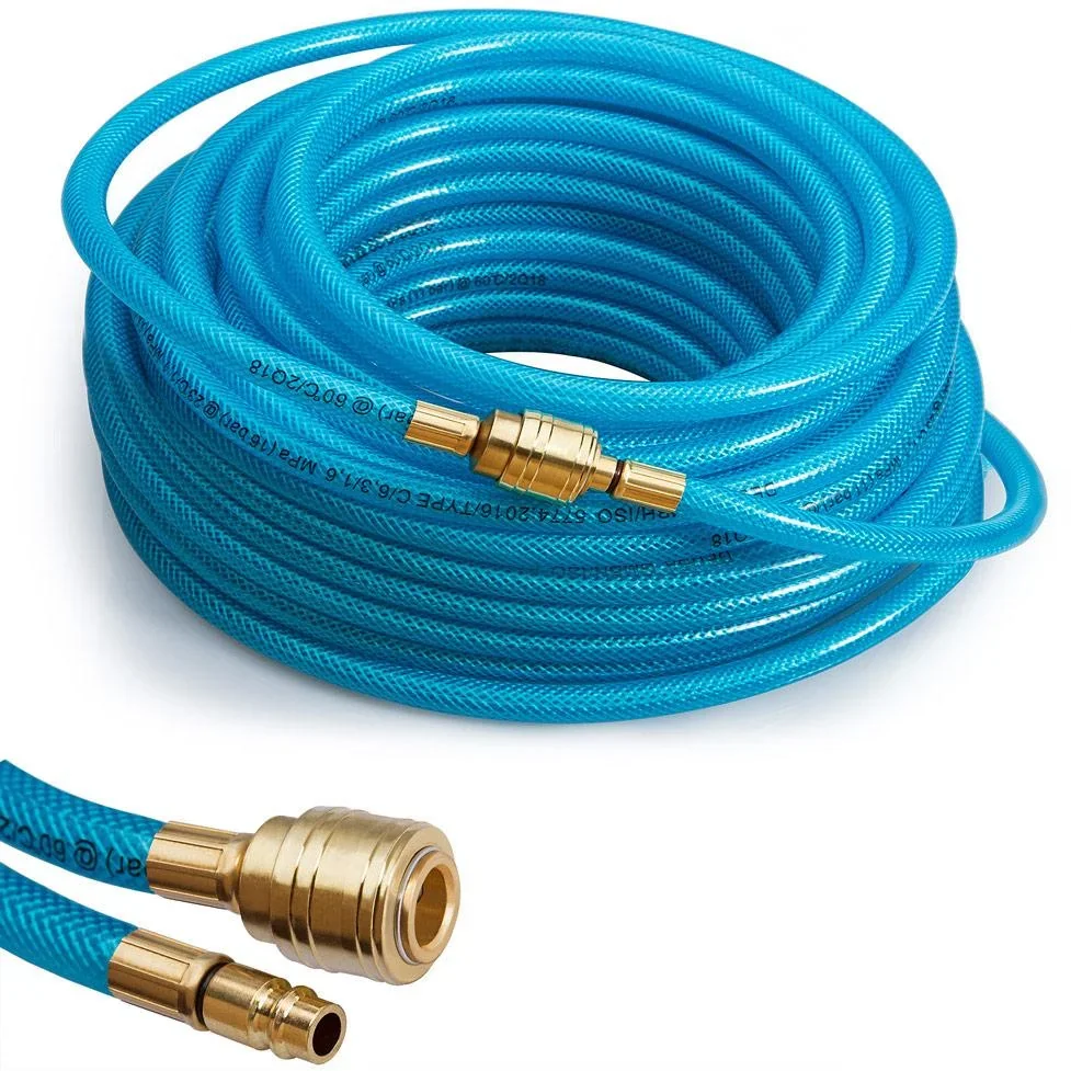 15 m Luftschlauch mit Schnellkupplung und Stecker - 2