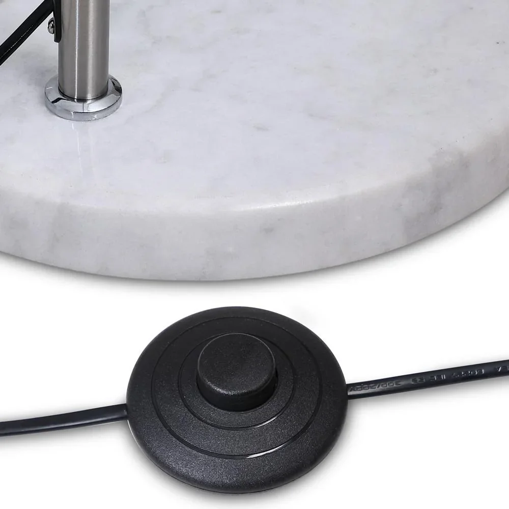 Bogenlampe L mit Marmorsockel - 3