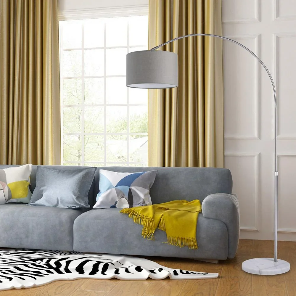Bogenlampe L mit Marmorsockel - 6