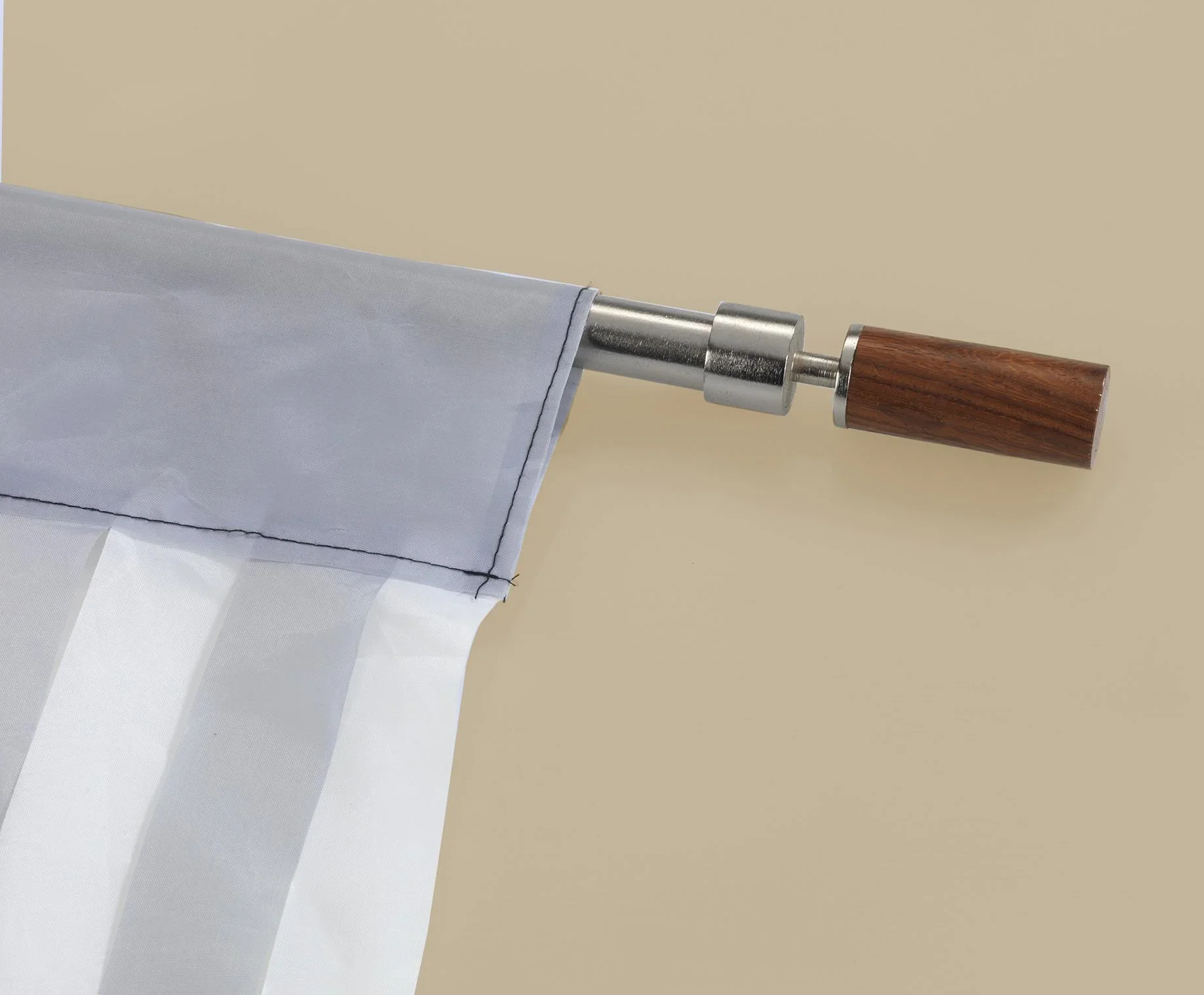 Türvorhang grau-weiß - 1