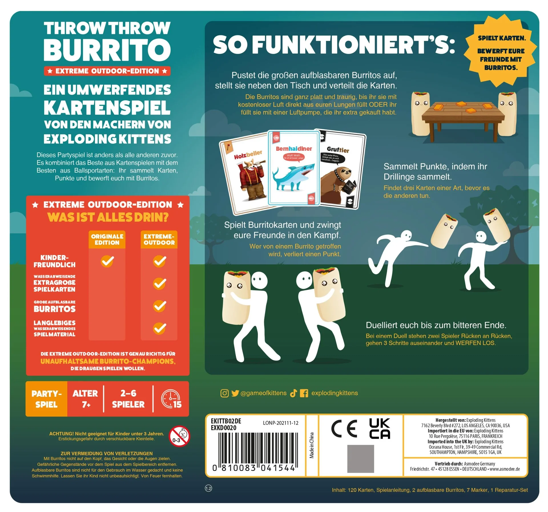Gesellschaftsspiel Throw Throw Burrito: Extreme Outdoor-Edition - 2