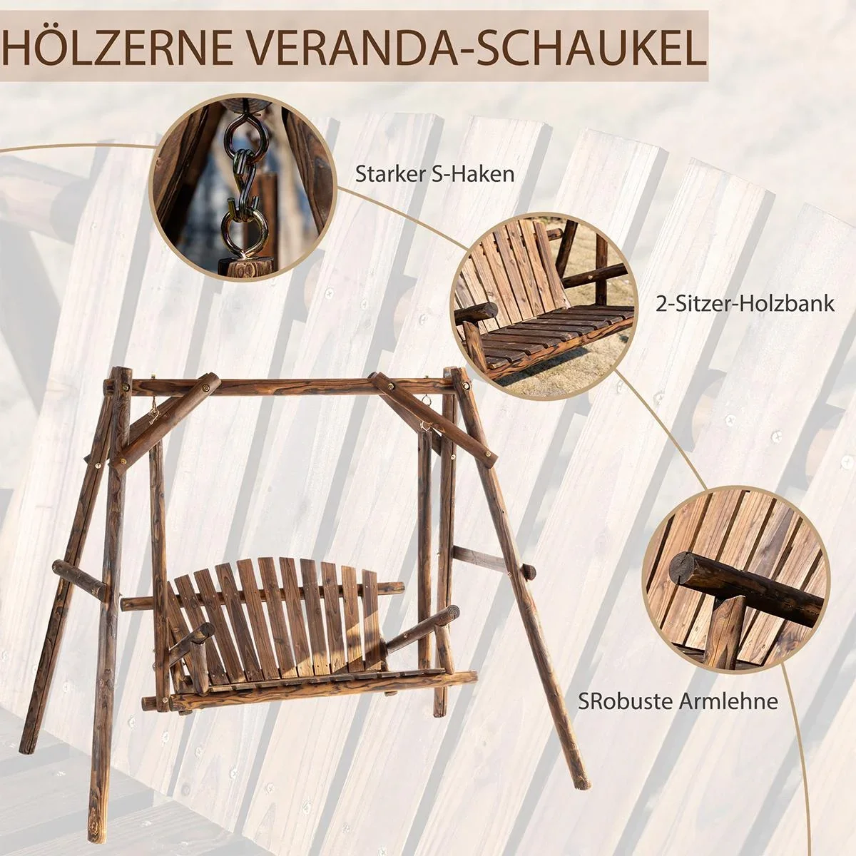 Kinderroller mit Luftreifen (16/20 Zoll) - Schwarz - 156 x 68 x 101-108 cm - 1