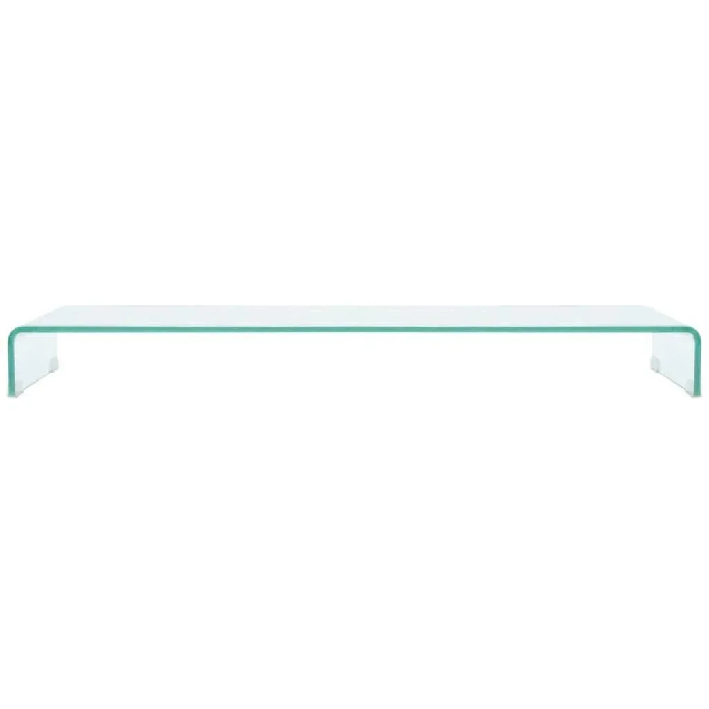 TV-Schrank/Monitorständer transparent 120x30x13 cm Glas - 4