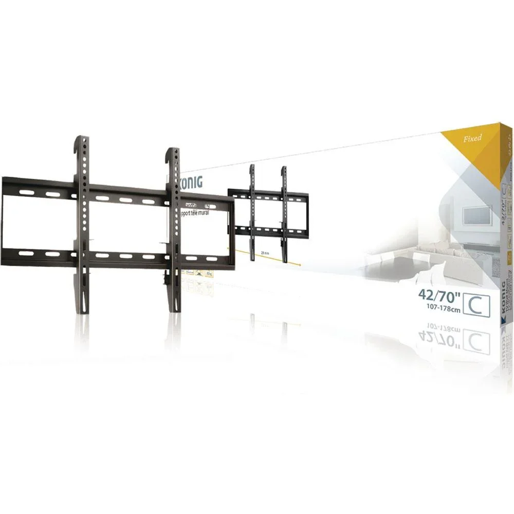 TV-Wandhalterung fixiert 42 - 70 " 60 kg - 0