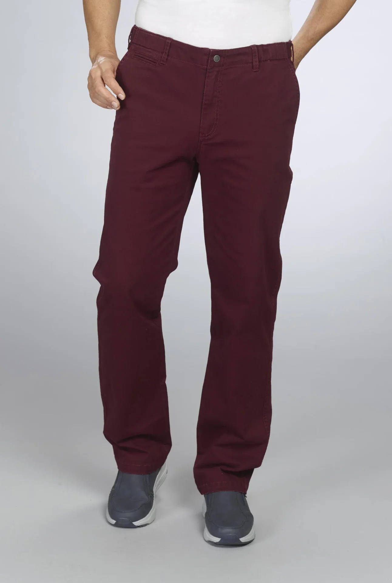 Stretchhose, Farbe bordeaux, Gr.50 - 1