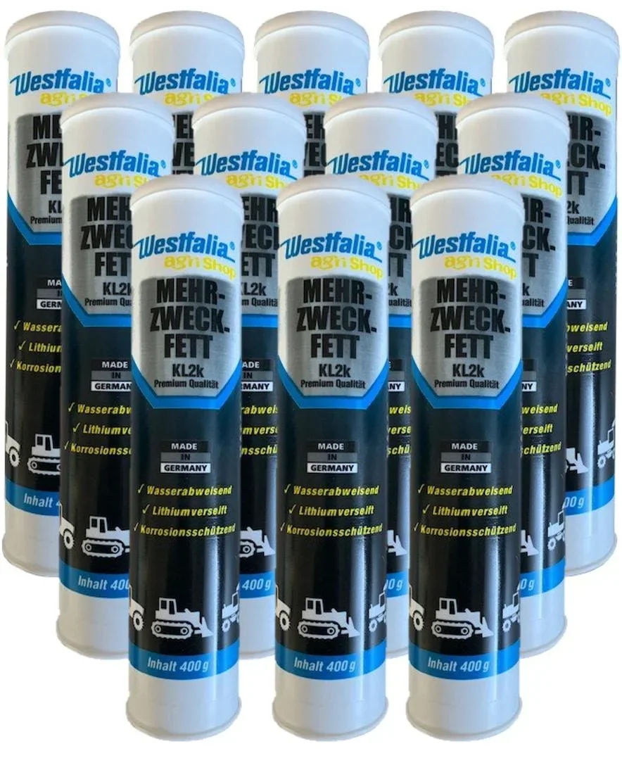 Mehrzweckfett KL2k, 12 x 400 g Kartusche - 0
