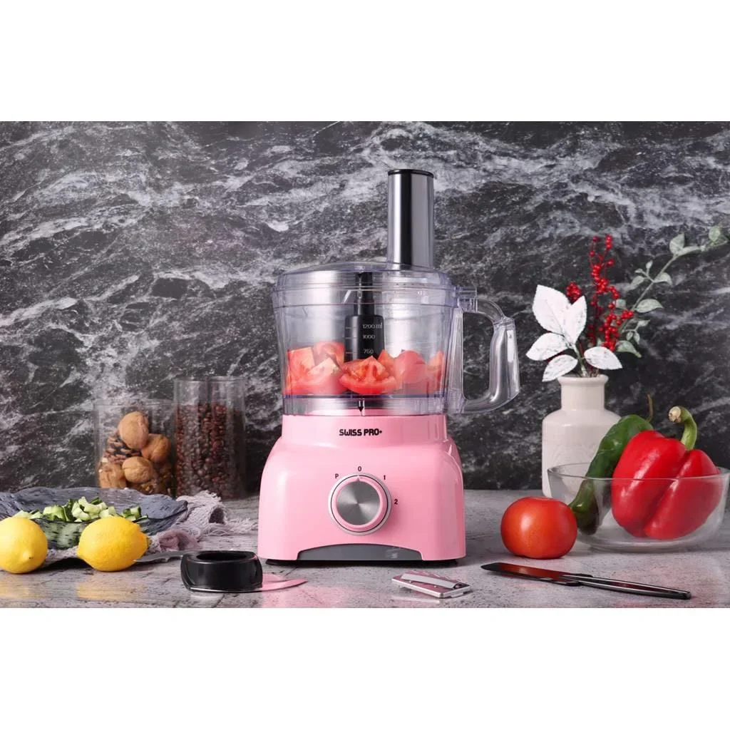 Küchenmaschine - 600W - 1.2L - Rosa - 3