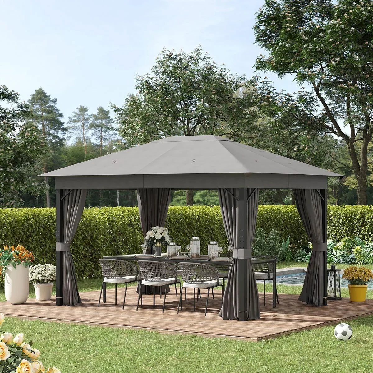 Pavillon - Aluminium - 4 x 3 m - 1