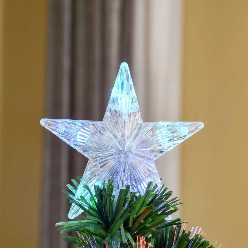 Weihnachtsbaum 1,2 m Christbaum Kunsttanne 130 Äste mit LED-Lichtern - 2