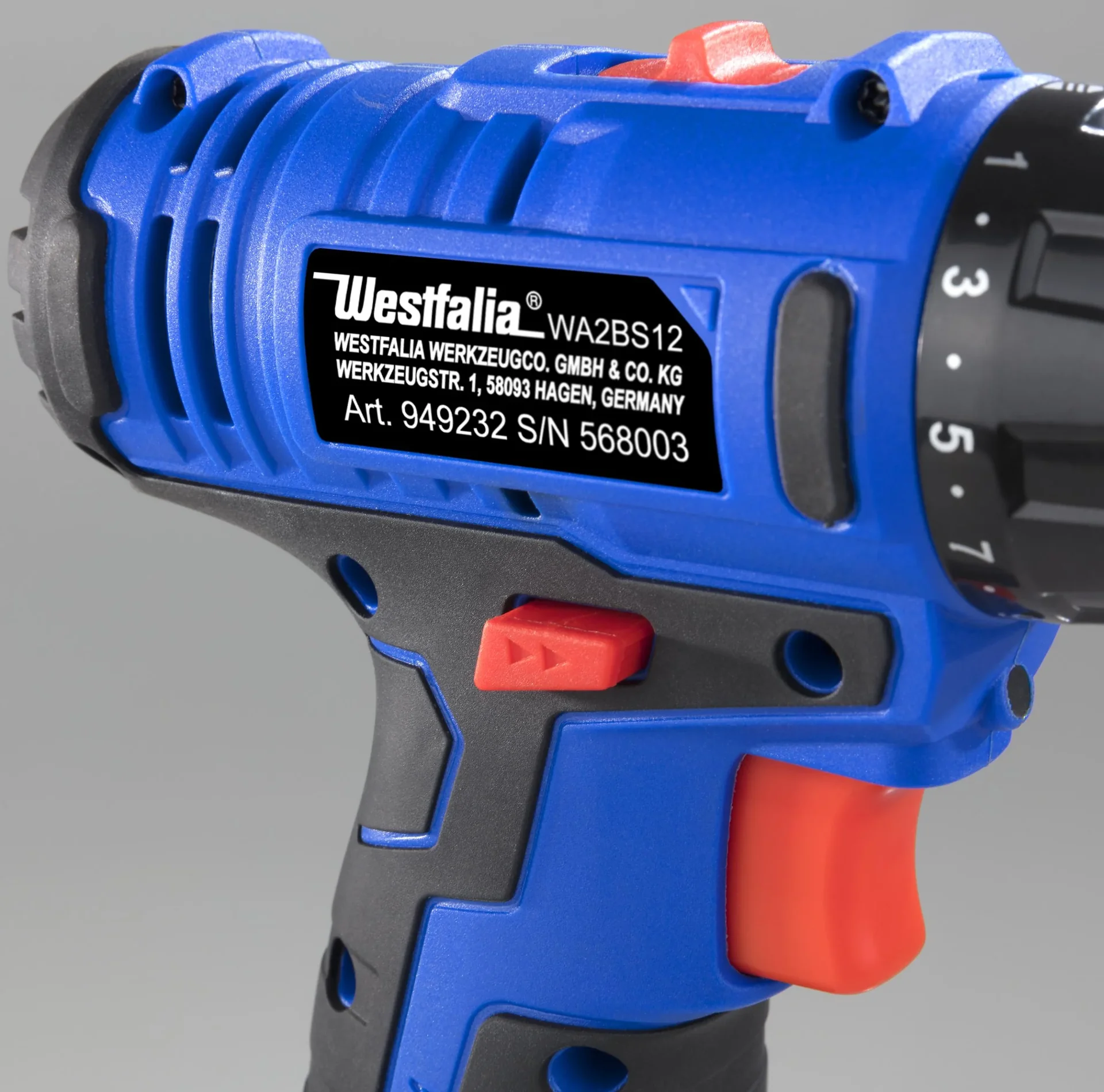 Akku-Bohrschrauber WA2BS12 12 Volt + HM Mehrzweckbohrer Set, 8-teilig und Sekundenkleber Gel-Tube, 20 g - 0