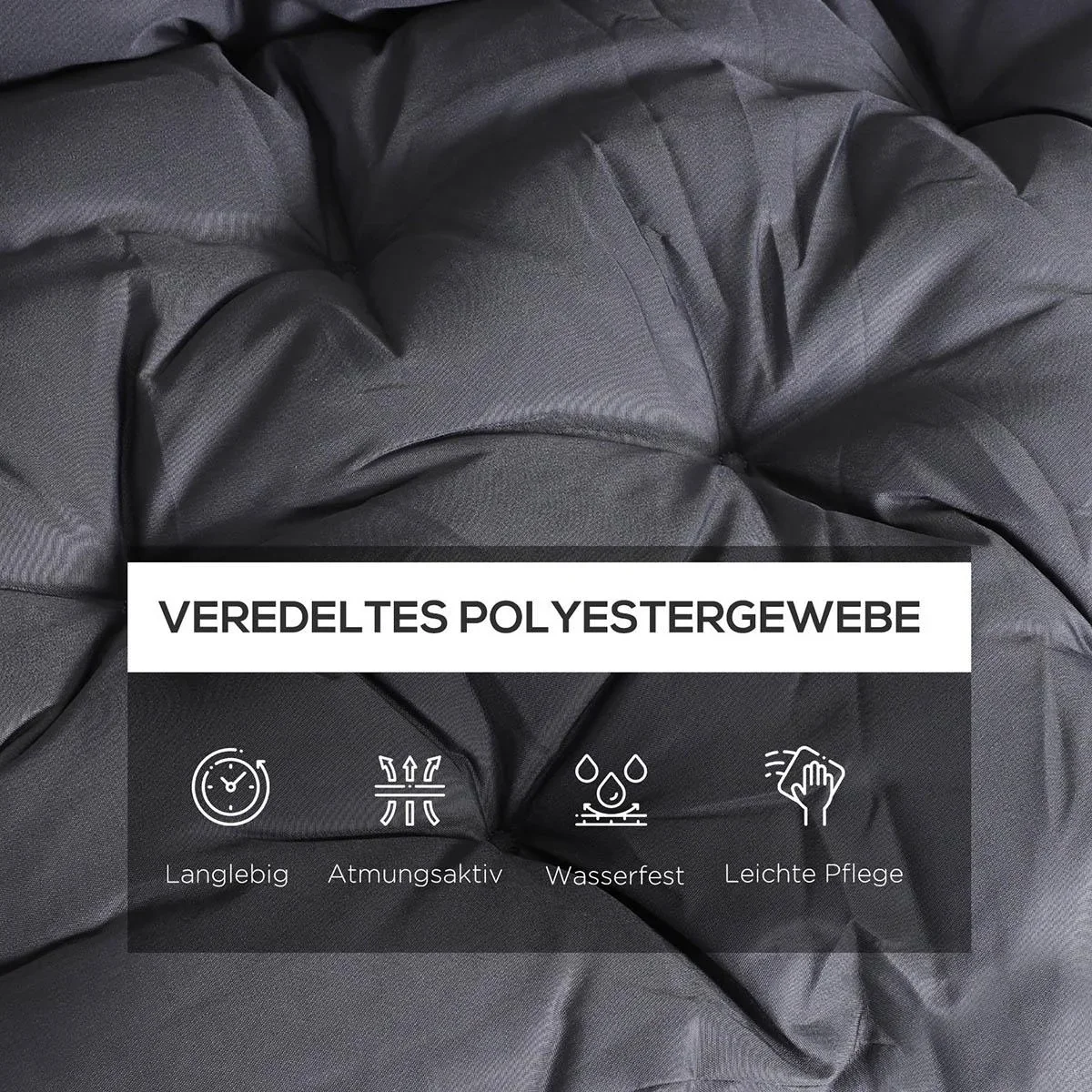 Bankauflage Sitzkissen Rückenkissen Polster Auflage für Sitzbank Gartenbank Gartenmöbel Hollywoodschaukeln 150 x 98 x 8 - 0