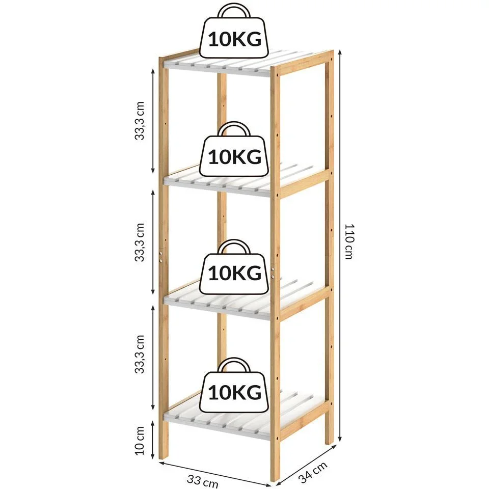 Badezimmermöbel - 110x33x34cm - 3