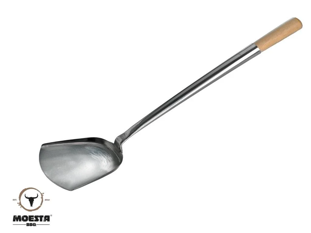 WOK N BBQ Komplettpaket - für Kugelgrill (47cm) inkl. Stahlwok, Ablagering und Woklöffel - 0