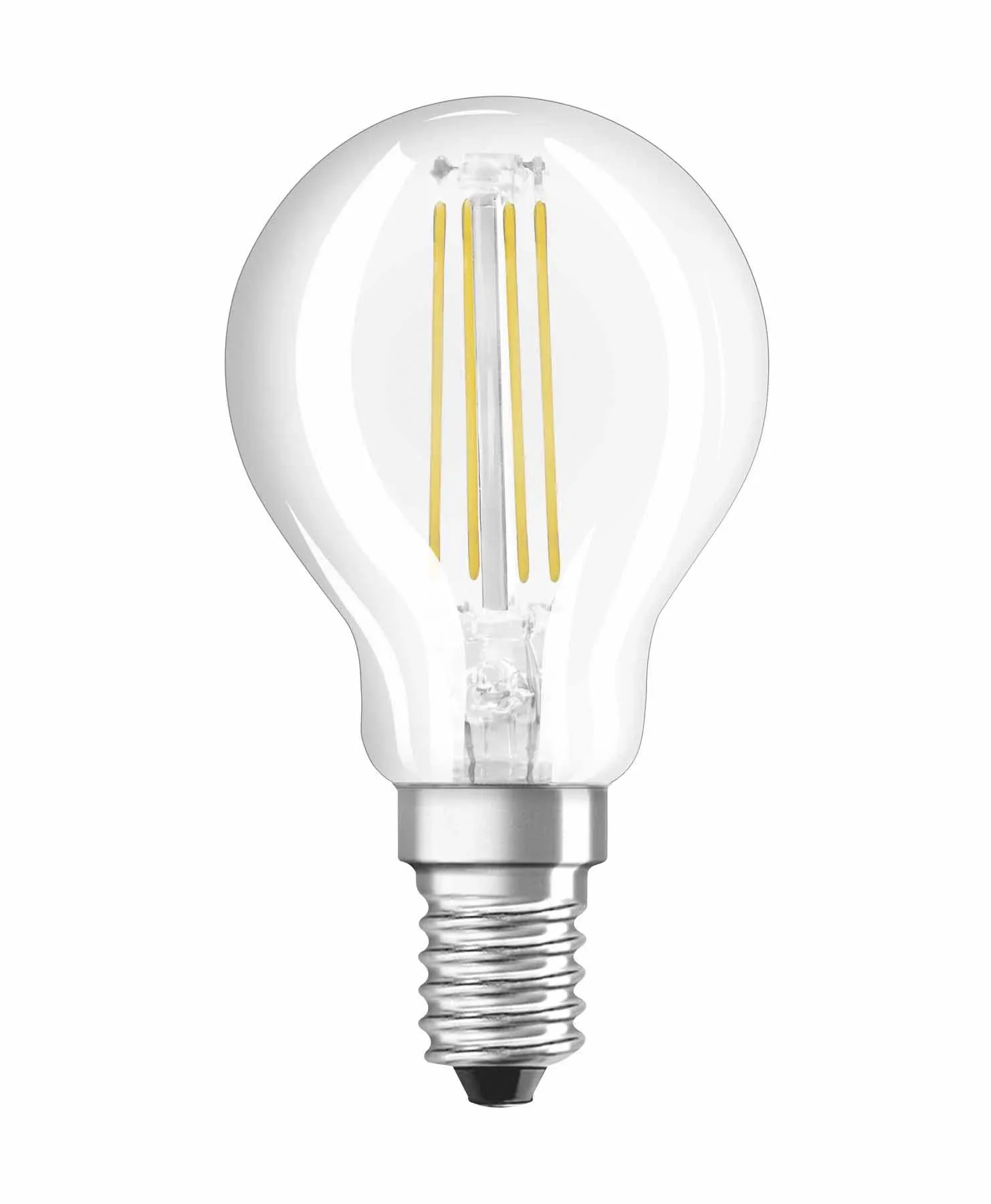 LED STAR FILAMENT Tropfenlampe mit 2,5 Watt, E14, kaltweiß, klar - 0