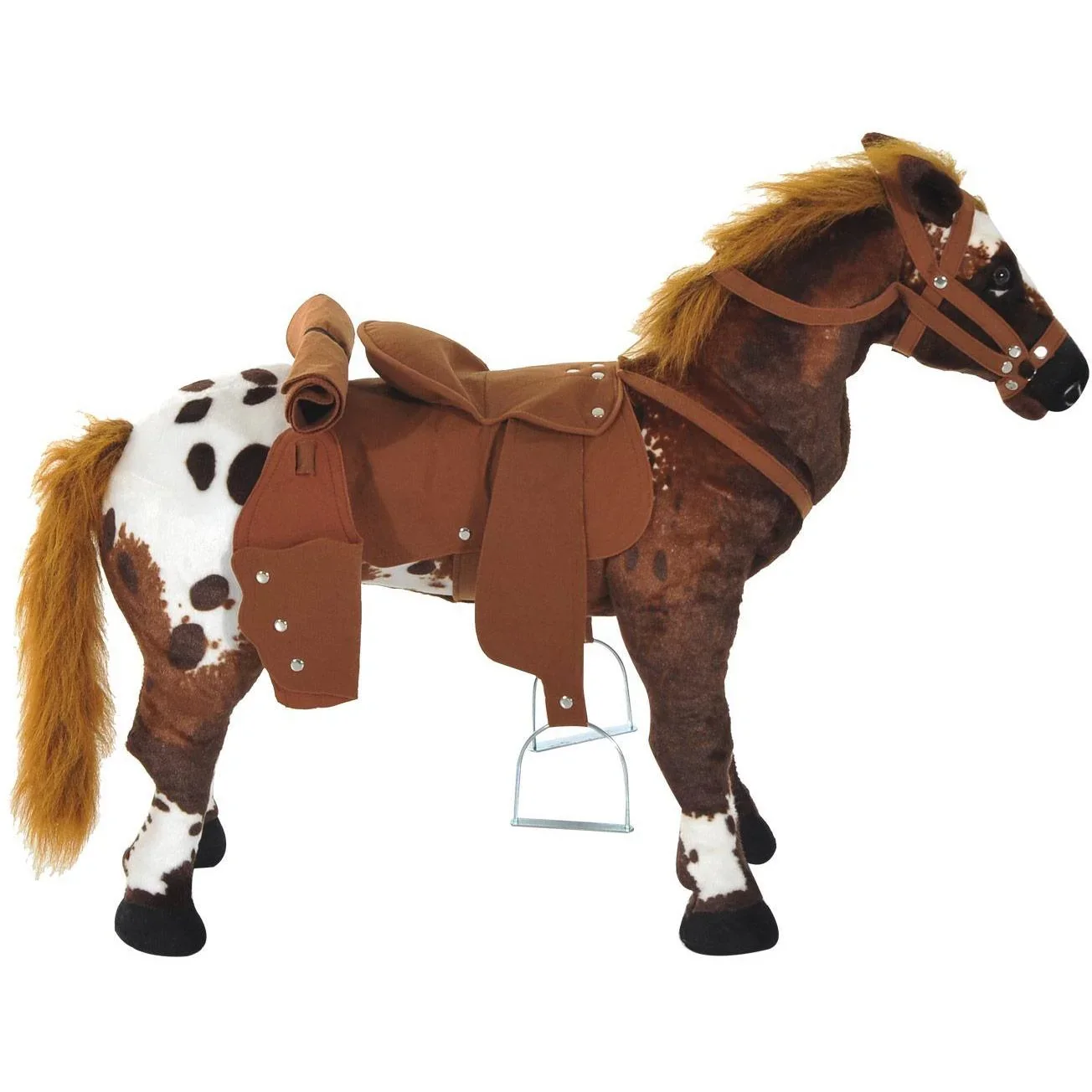 Kinder Reitpferd Plüsch Spielzeug braun - 2