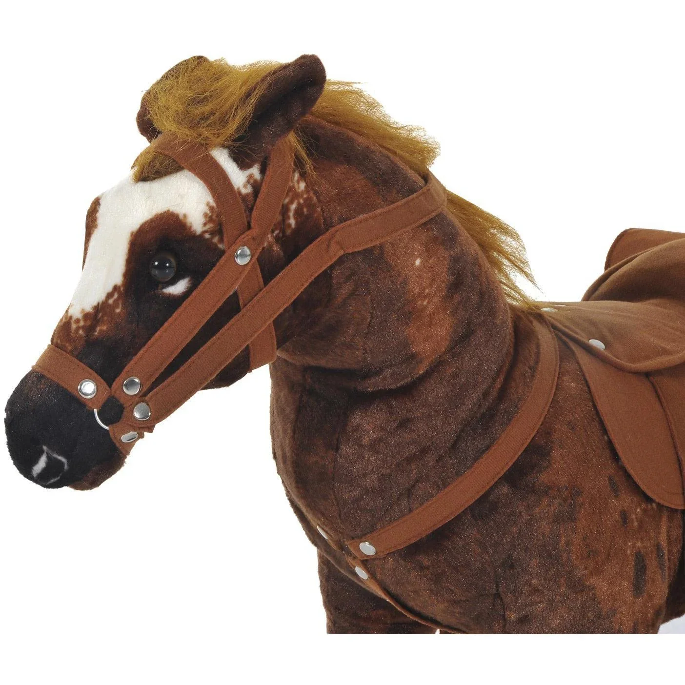 Kinder Reitpferd Plüsch Spielzeug braun - 4