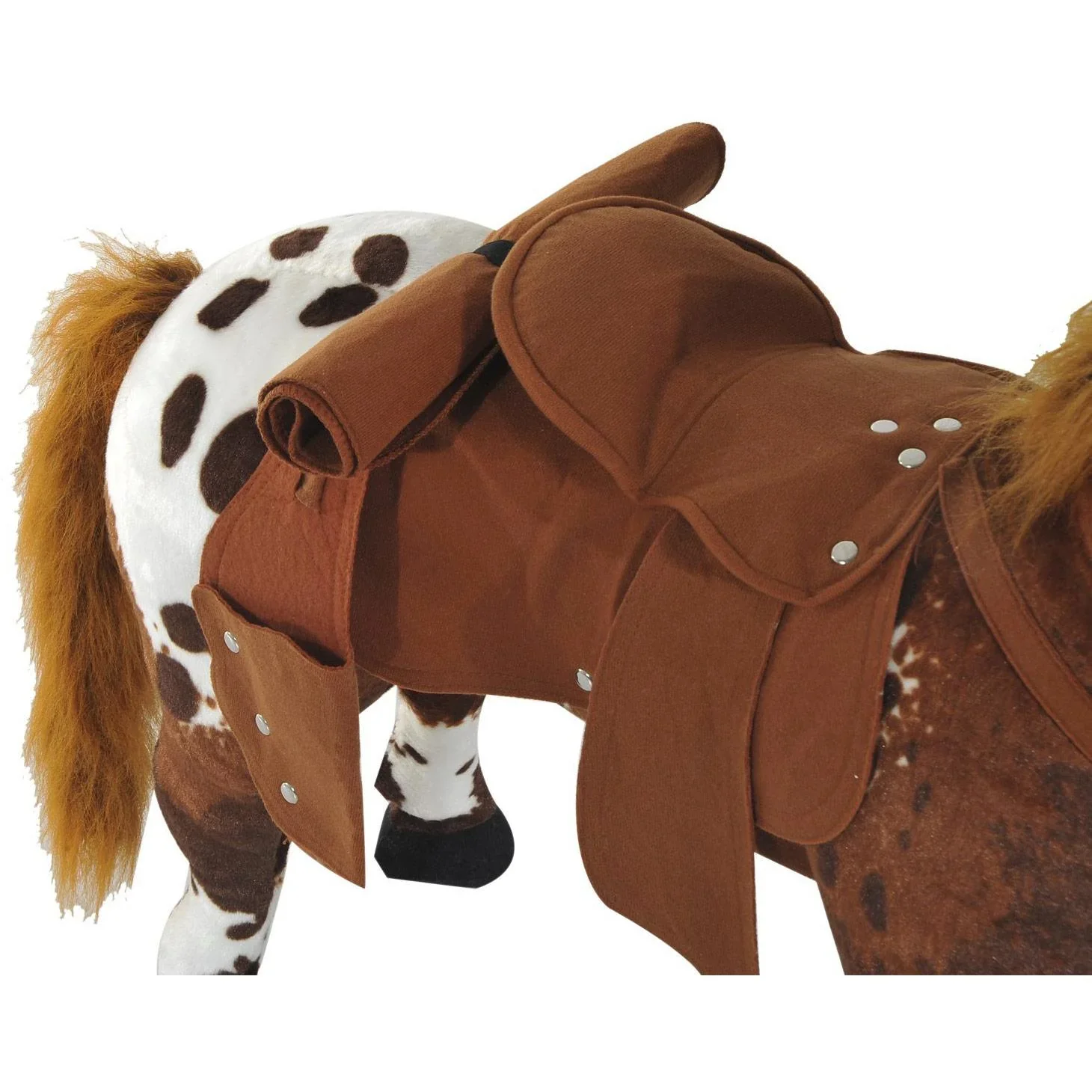 Kinder Reitpferd Plüsch Spielzeug braun - 6