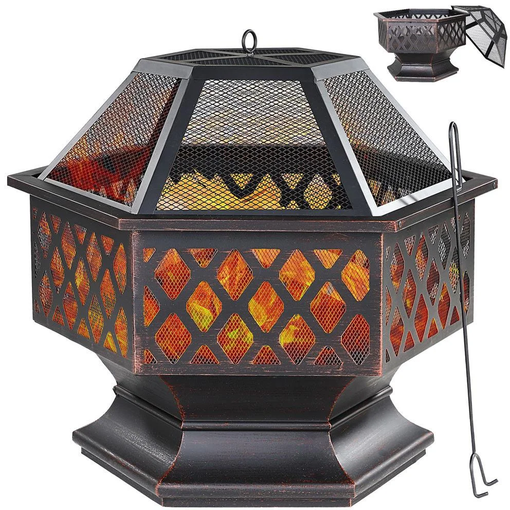 Feuerkorb - Sechseckig - 1