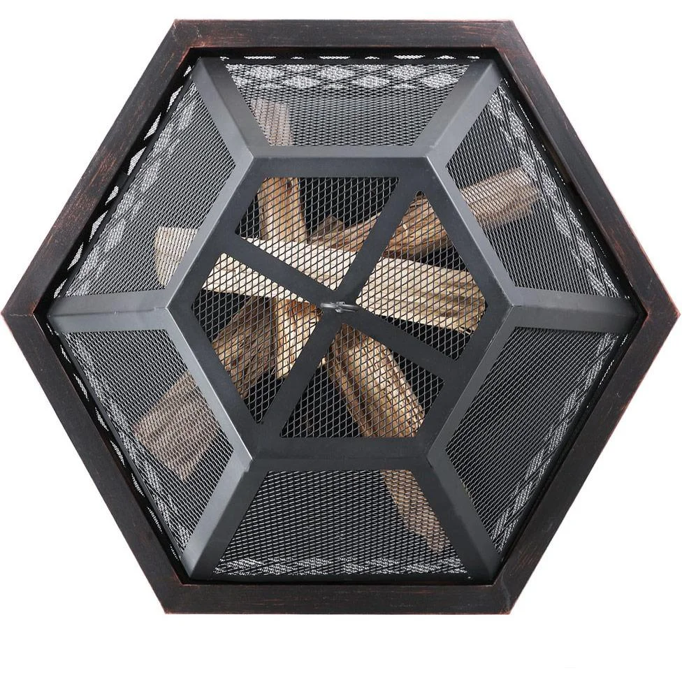 Feuerkorb - Sechseckig - 10