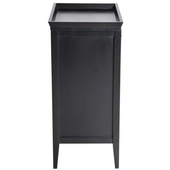 Weinregal Weinschrank 3 Ebenen 15 Flaschen mit Schublade Schwarz - 6