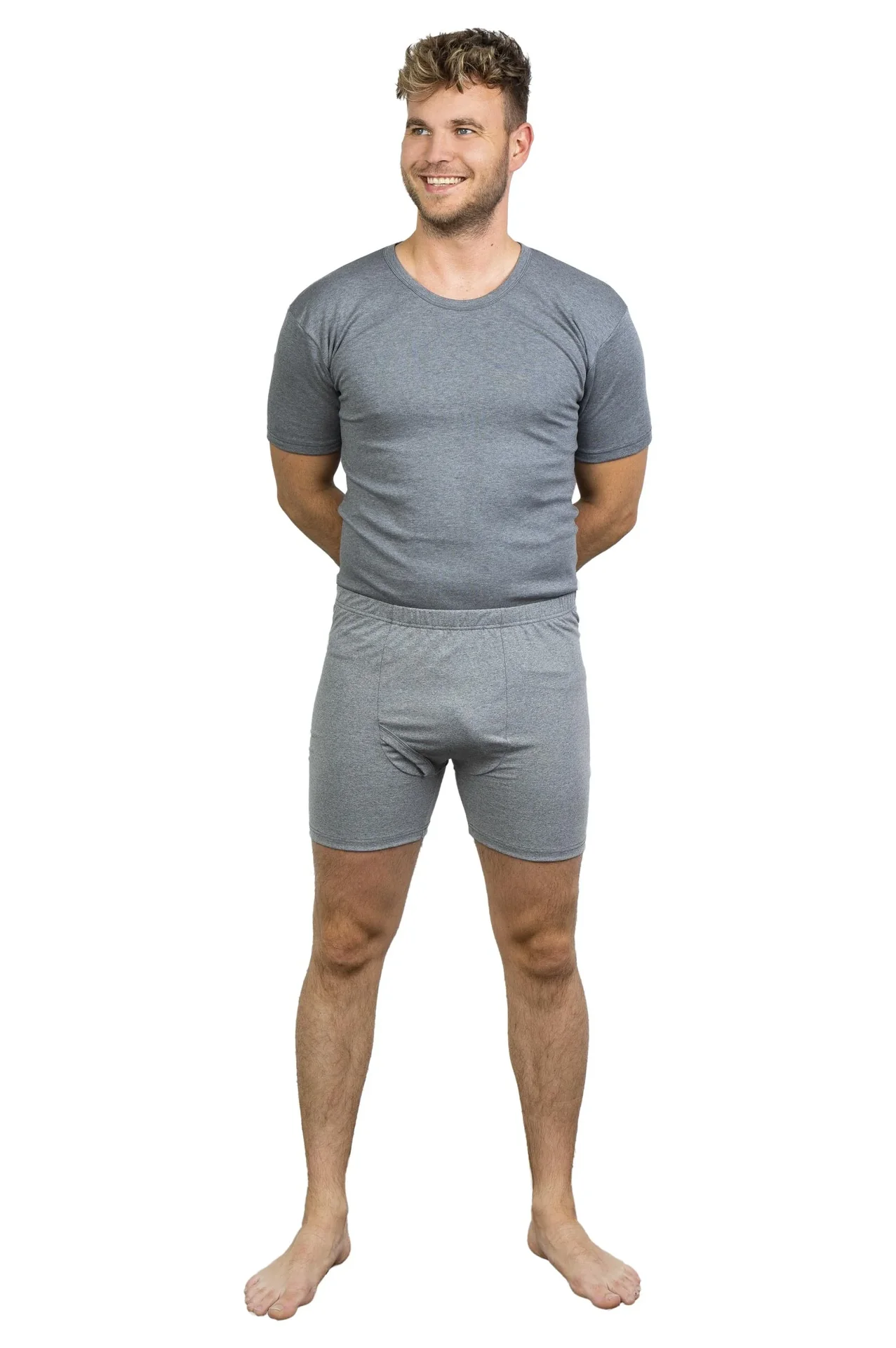 Retroshorts, dunkelgrau/melange, Gr.M - 4