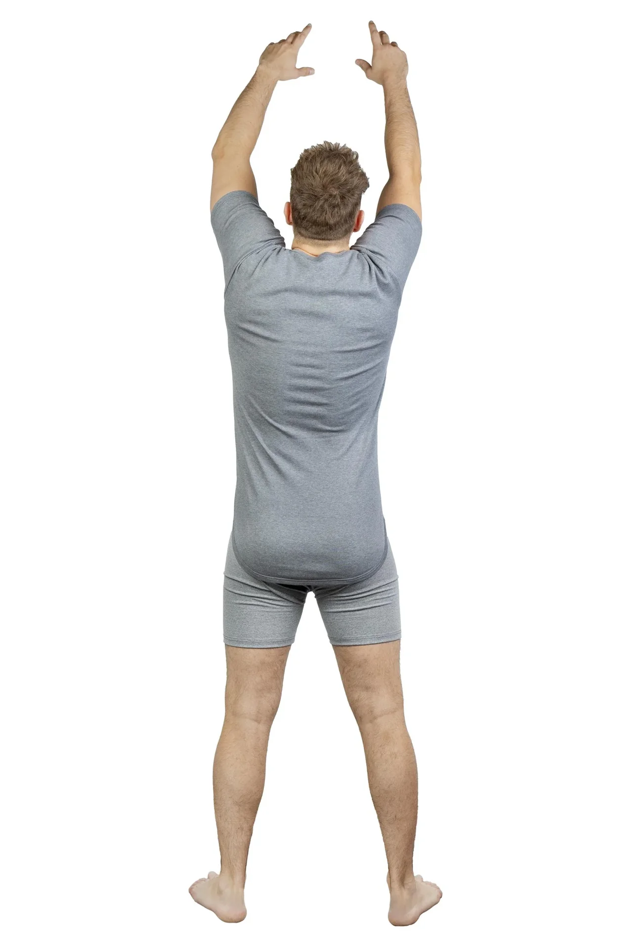 Retroshorts, dunkelgrau/melange, Gr.M - 9