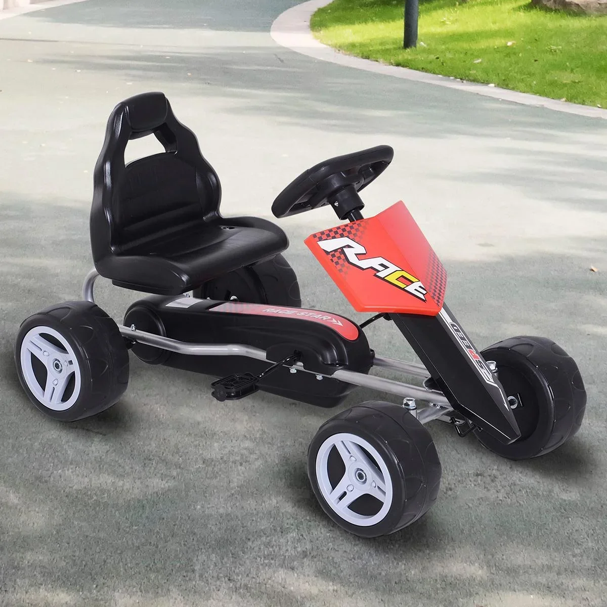 Kinder Go-Kart rot/schwarz - 2