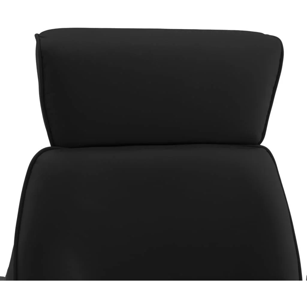 Massagesessel verstellbar mit Fußhocker schwarz - 4