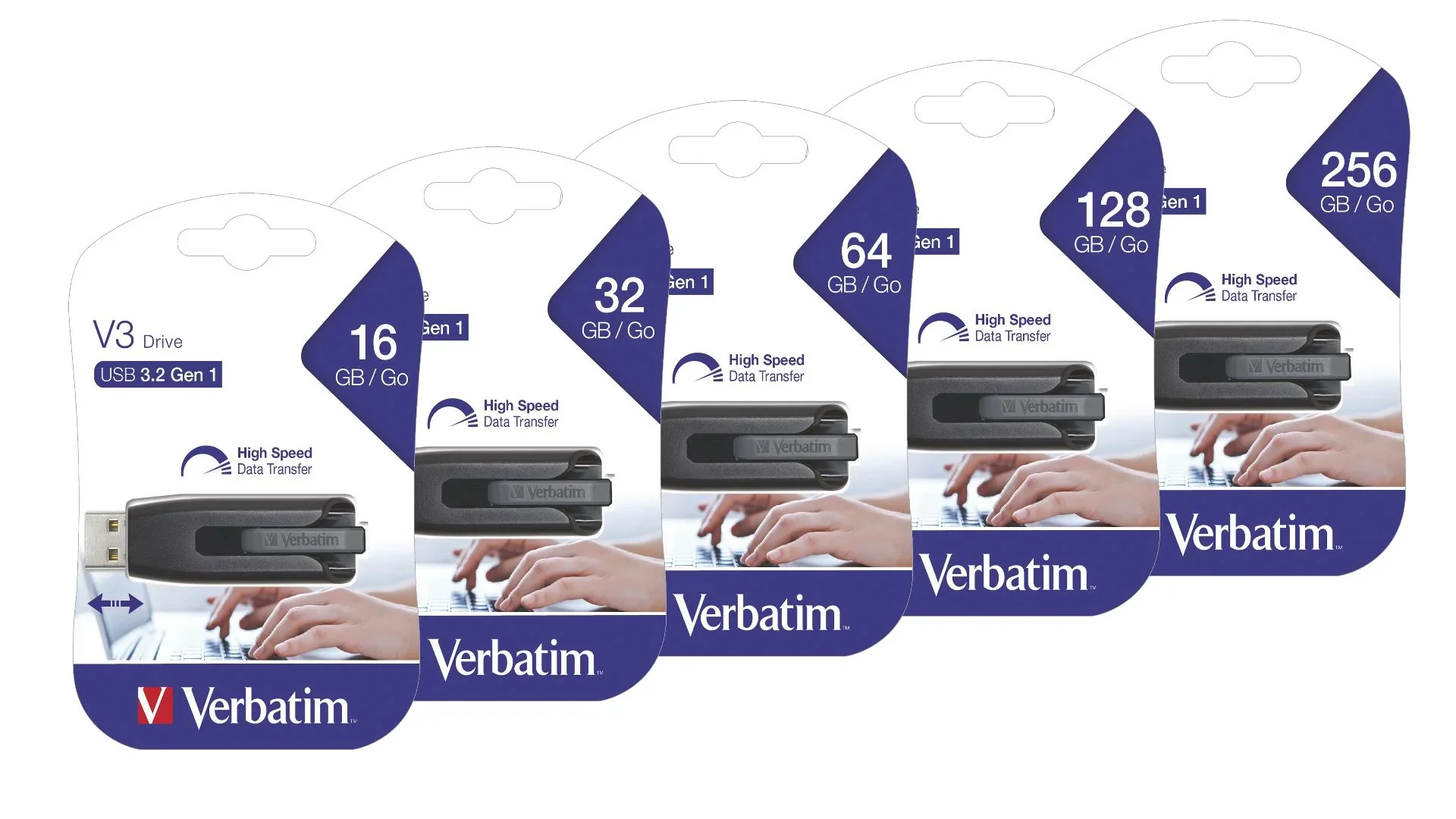 64 GB USB 3.2 GEN1 Speicherstick, V3 Store n Go in grau - 2