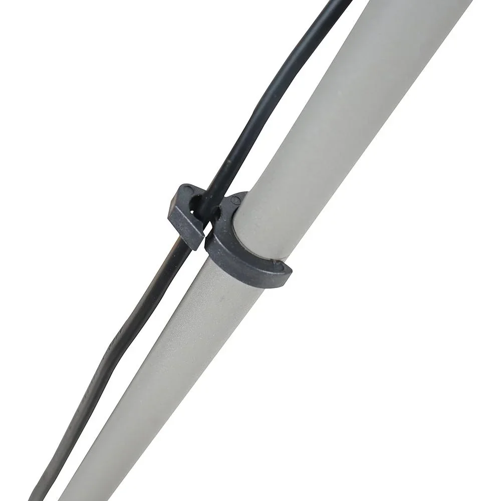 Stehlampe Tripod Schlafzimmer Standleuchte Stehleuchte 40W Metall grau ?48 x 156 cm - 0