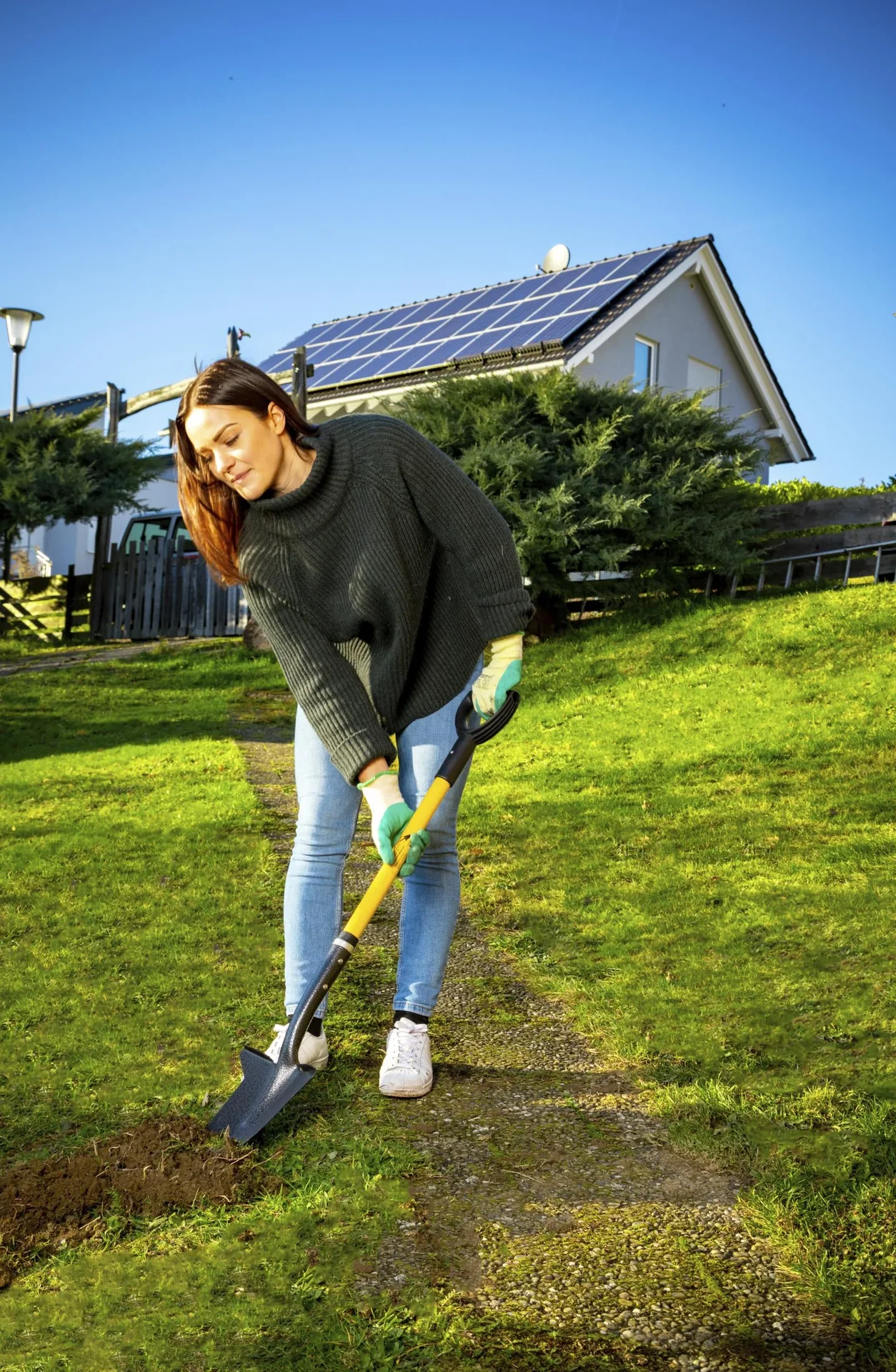 Spaten/Schaufel L gelb - 10