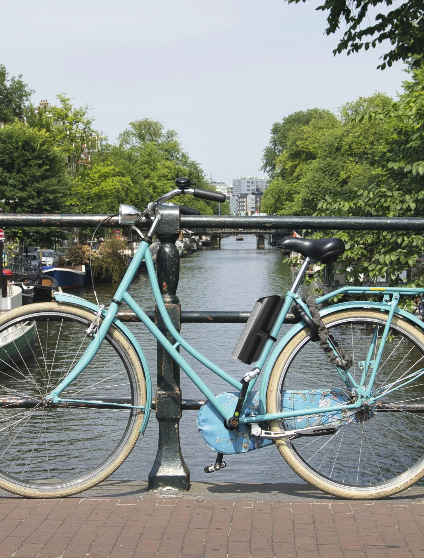 Fahrradtasche mit Zahlenschloss "Basic", Grau, 26 cm - 8