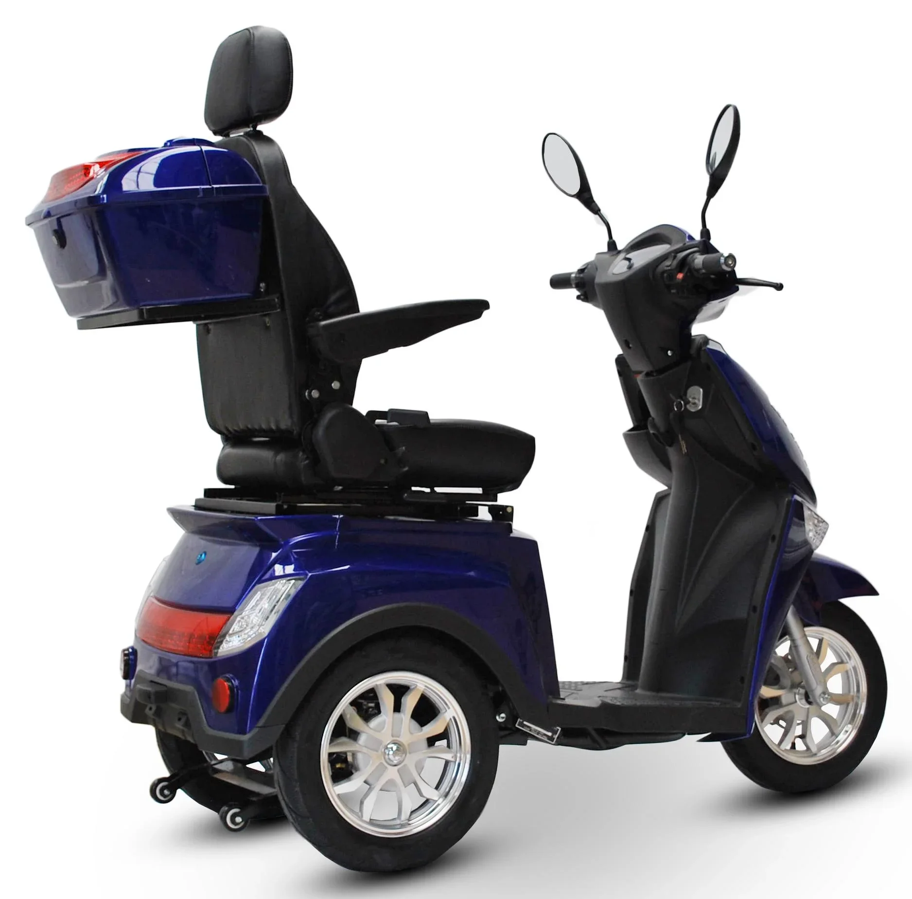 Elektromobil blau - herausnehmbarer Li-Io Akku 20 Ah - 25 km/h - 1000 Watt Seniorenmobil - 1